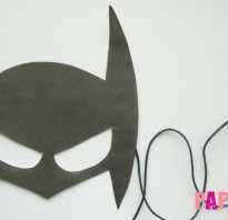 Как сделать маску бэтмена