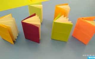 Как сделать мини книжку из бумаги