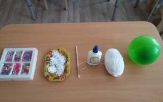 Как сделать шар из ниток и клея