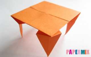 Как сделать стол из бумаги