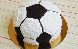 Как сделать торт в форме мяча